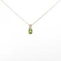 K18YG ペリドットネックレス