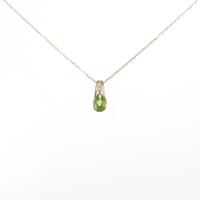 K18YG ペリドットネックレス