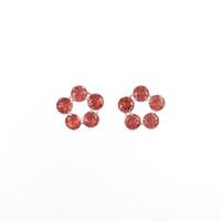 【新品】K18YG ガーネットピアス