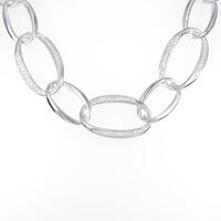 K18WG ダイヤモンドネックレス