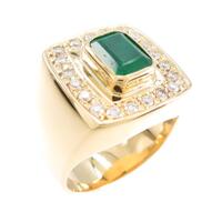 K18YG エメラルドリング