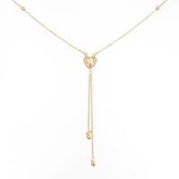 K18YG ハート ネックレス