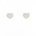 【リメイク】K18WG ハートパヴェ ダイヤモンドピアス