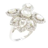 K18WG ダイヤモンドリング