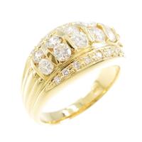 K18YG ダイヤモンドリング