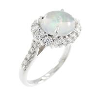 750WG オパール リング 1.40CT