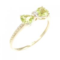 K10YG ペリドット リング