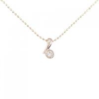 K18PG ダイヤモンド ネックレス 0.05CT