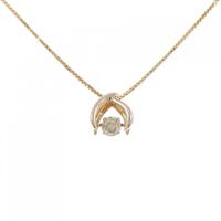 K18PG ダイヤモンド ネックレス 0.30CT