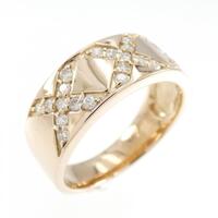 K18PG ダイヤモンド リング 0.35CT