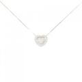 K18WG 2WAY ハート ダイヤモンド ネックレス 0.15CT