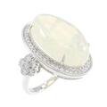 K18WG オパール リング 12.23CT