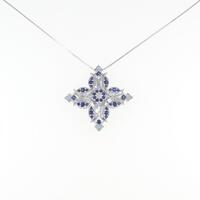 K18WG サファイヤ ネックレス 0.88CT