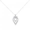 K18WG ダイヤモンド ネックレス 0.30CT