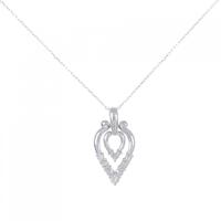 K18WG ダイヤモンド ネックレス 0.30CT
