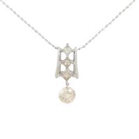 K18WG ダイヤモンド ネックレス 0.40CT