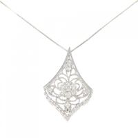K18WG ダイヤモンド ネックレス 0.50CT