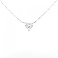 K18WG ダイヤモンド ネックレス 1.020CT I SI1 ハートシェイプ