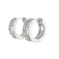 K18WG ダイヤモンド ピアス 0.34CT