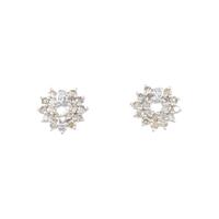 K18WG ダイヤモンド ピアス 0.50CT