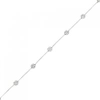 K18WG ダイヤモンド ブレスレット 0.53CT