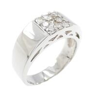 K18WG ダイヤモンド リング 0.30CT