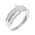 K18WG ダイヤモンド リング 0.50CT