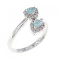 K18WG トルマリン リング 0.29CT
