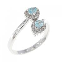 K18WG トルマリン リング 0.29CT