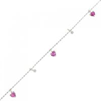 K18WG ルビー ブレスレット 0.5CT
