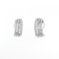 K18WG/K14WG ダイヤモンド ピアス 2.40CT