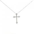 K18YG クロス ダイヤモンド ネックレス 0.5CT