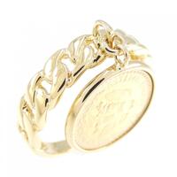 K18YG コイン リング