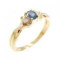 K18YG サファイヤ リング 0.20CT
