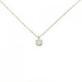 K18YG ソリティア ダイヤモンド ネックレス 0.12CT