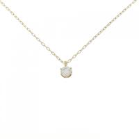 K18YG ソリティア ダイヤモンド ネックレス 0.12CT