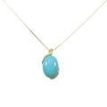 K18YG ターコイズ ネックレス 4.80CT