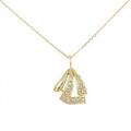 K18YG ダイヤモンド ネックレス 0.10CT