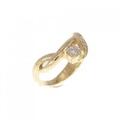 K18YG ダイヤモンド ピンキーリング 0.13CT