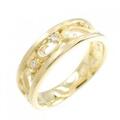 K18YG ダイヤモンド リング 0.03CT