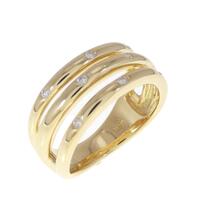 K18YG ダイヤモンド リング 0.10CT
