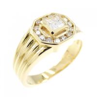 K18YG ダイヤモンド リング 0.13CT