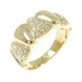 K18YG ダイヤモンド リング 0.27CT