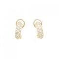 K18YG パヴェ ダイヤモンド ピアス 1.14CT