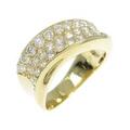 K18YG パヴェ ダイヤモンド リング 1.00CT