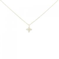 K18YG フラワー ダイヤモンド ネックレス 0.20CT