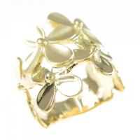 K18YG フラワー リング