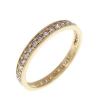 K18YG フルエタニティ ダイヤモンド リング 0.50CT