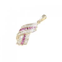 K18YG ルビー ペンダント 0.29CT