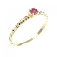 K18YG ルビー リング